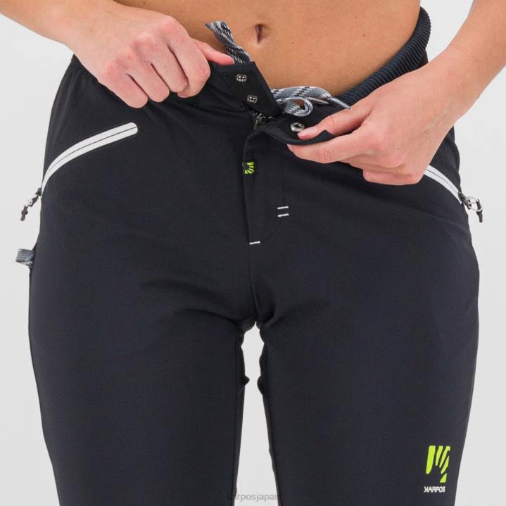パンツ| 黒 Karpos 女性 K-パフォーマンス ロック クライミング W パンツ F4DL1418