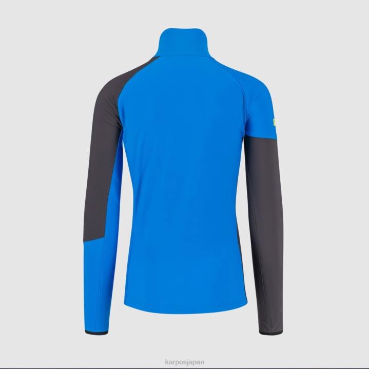 フリース| インディゴダークグレー Karpos 男性 アラーニャ R フルジップ フリース F4DL203