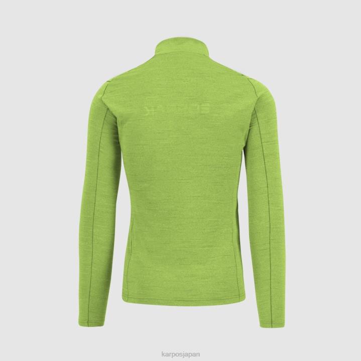フリース| ジャスミングリーン/オンブルブルー Karpos 男性 ポメデス Tシャツ LS F4DL248