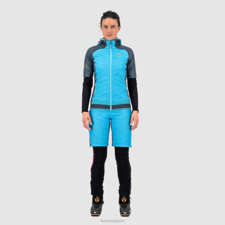 ジャケット| 青い環礁/ダークスレート Karpos 女性 アラーニャ エヴォ W 腫れぼったい F4DL1044