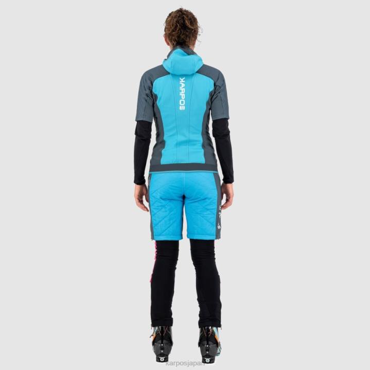 ジャケット| 青い環礁/ダークスレート Karpos 女性 アラーニャ エヴォ W 腫れぼったい F4DL1044