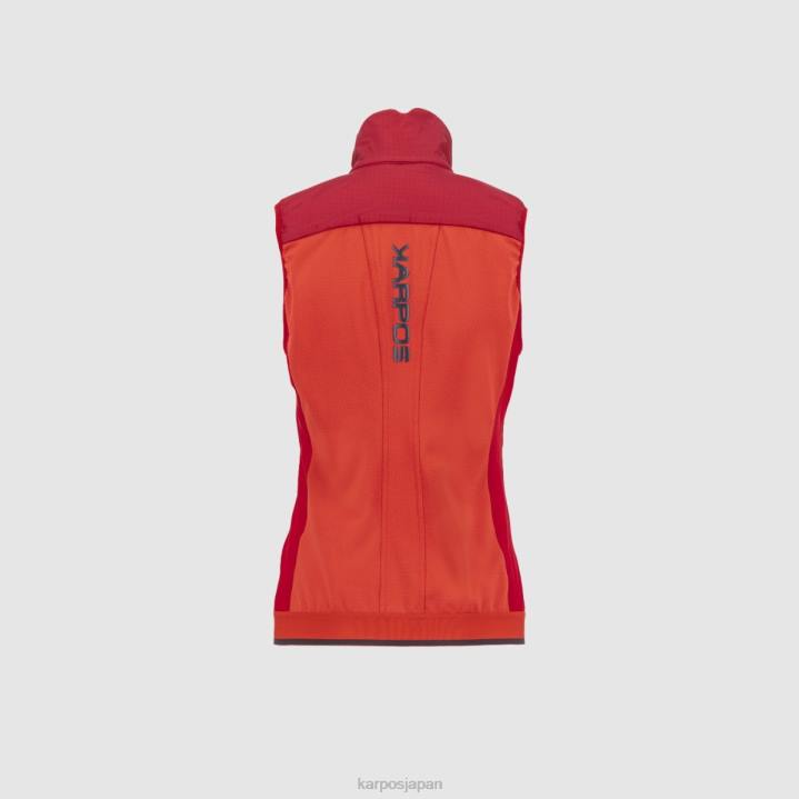 ベスト| ポインセチア/道化師 レッド Karpos 女性 アラーニャ プラス エボ W ベスト F4DL1082