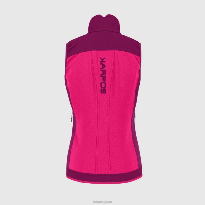 ベスト| ピンク/ボイセンベリー Karpos 女性 アラーニャ プラス エボ W ベスト F4DL1086