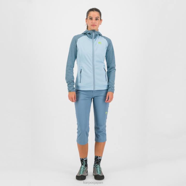 フリース| アクアマリン/スプリングレイク Karpos 女性 アンブリッツォーラ W フルジップ パーカー F4DL1167
