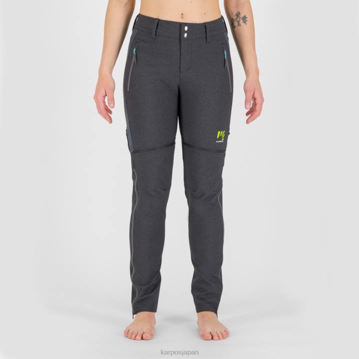 パンツ| ブラック/ダークグレー Karpos 女性 サンタクローチェ W ジップオフ パンツ F4DL1429
