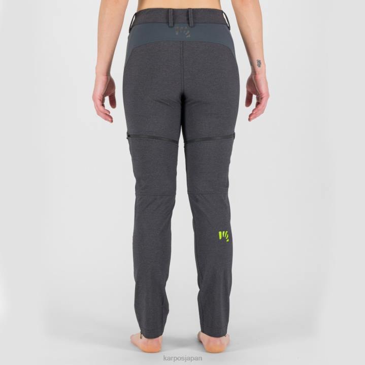パンツ| ブラック/ダークグレー Karpos 女性 サンタクローチェ W ジップオフ パンツ F4DL1429