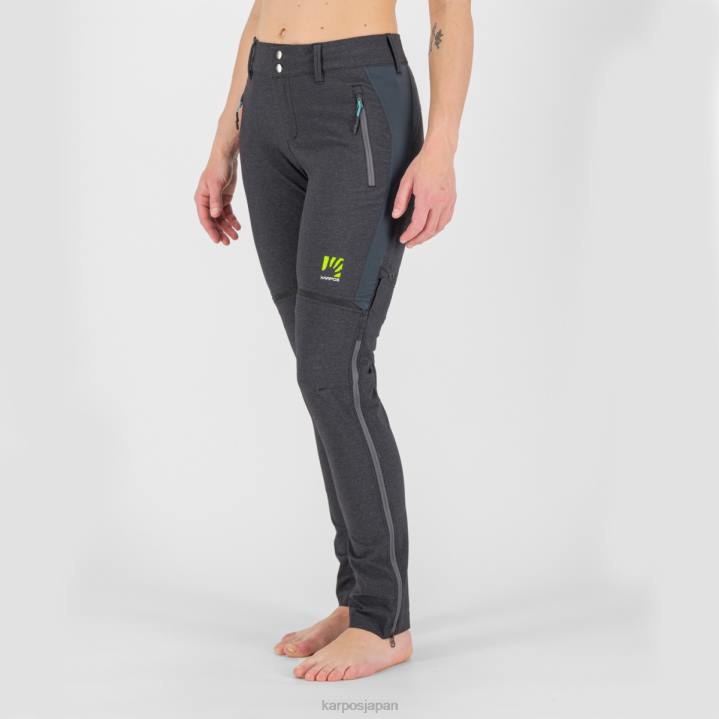 パンツ| ブラック/ダークグレー Karpos 女性 サンタクローチェ W ジップオフ パンツ F4DL1429