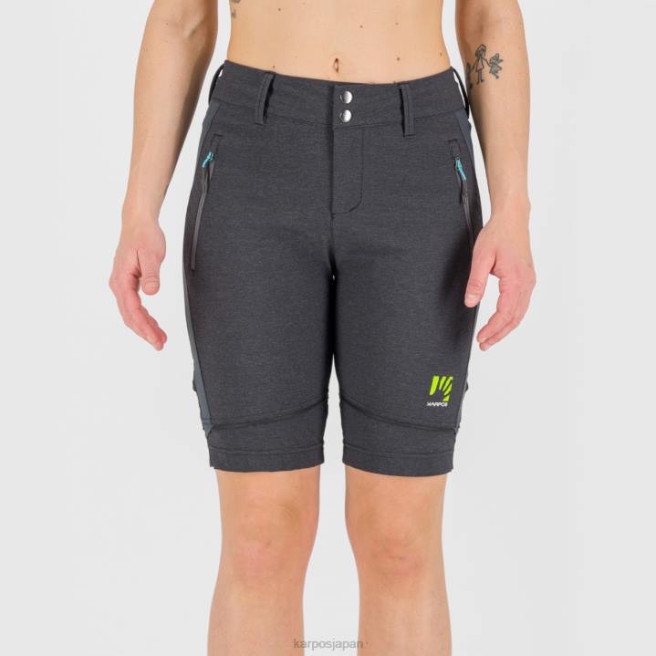 パンツ| ブラック/ダークグレー Karpos 女性 サンタクローチェ W ジップオフ パンツ F4DL1429