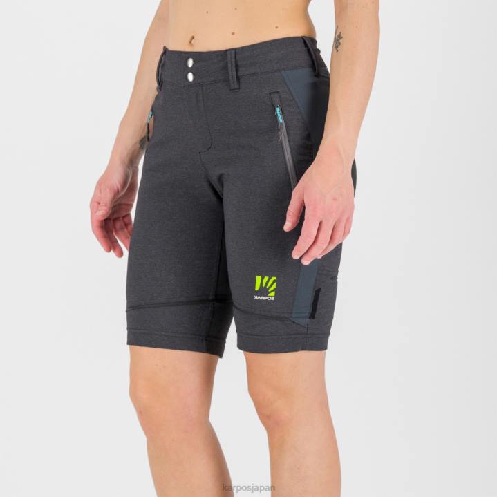 パンツ| ブラック/ダークグレー Karpos 女性 サンタクローチェ W ジップオフ パンツ F4DL1429