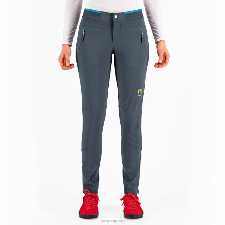 パンツ| ダークスレート/青い環礁 Karpos 女性 ピテナ W パンツ F4DL1447