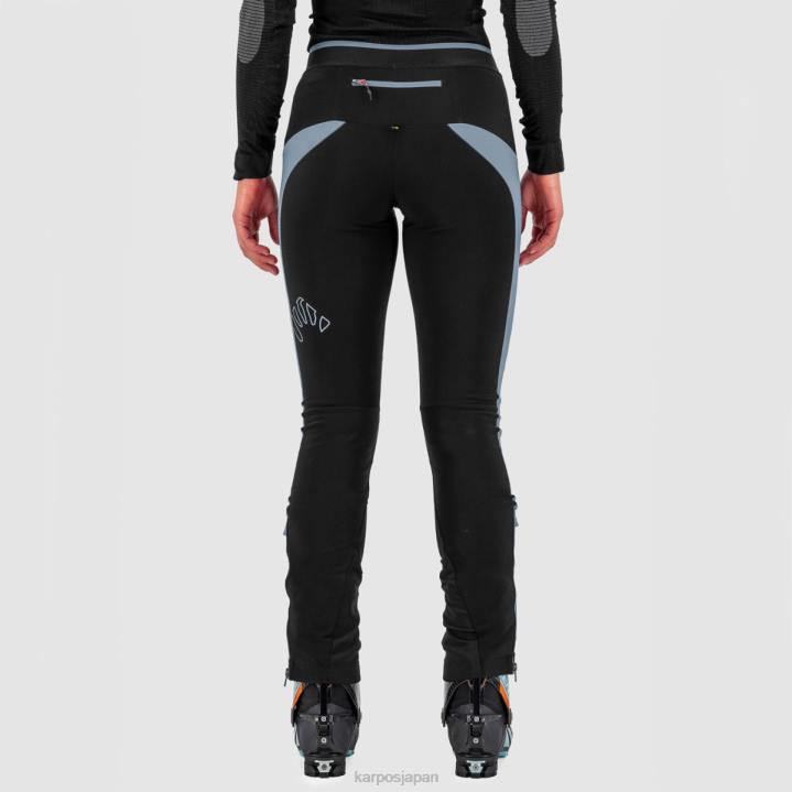 パンツ| ブラック/ダスティブルー Karpos 女性 アラーニャ エヴォ W パンツ F4DL1462