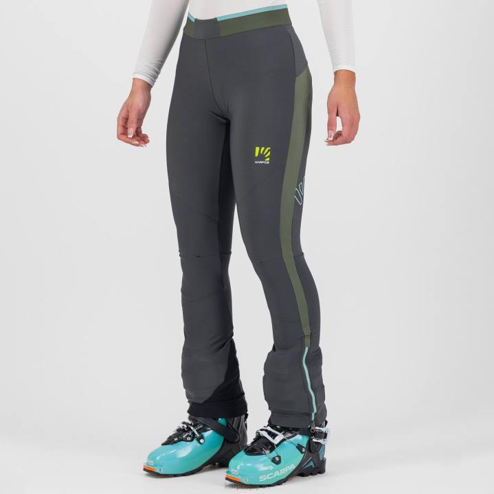 パンツ| ブラックサンド/タイム Karpos 女性 アラーニャ エヴォ W パンツ F4DL1465