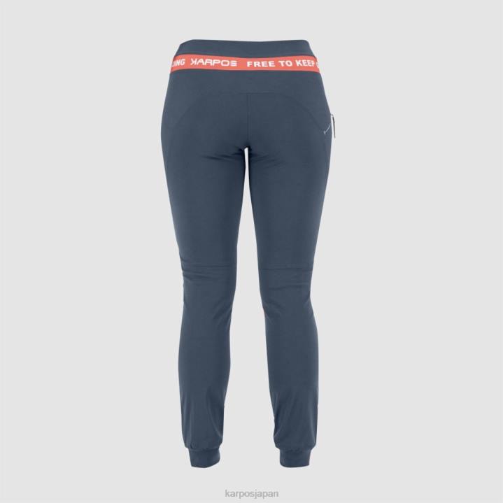 パンツ| ヴィンテージインディゴ/ホットコーラル Karpos 女性 イージーフリズ W パンツ F4DL1506