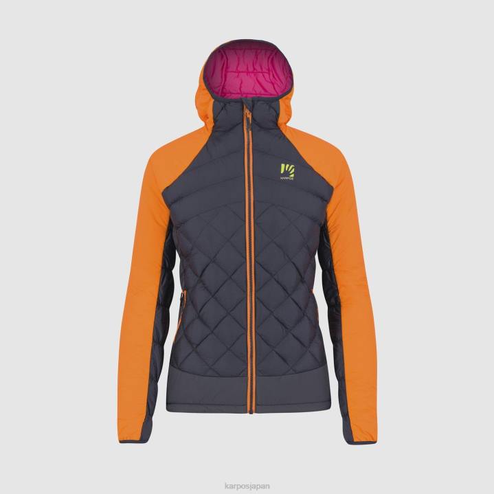 ジャケット| バルカン/バイブラントオレンジ Karpos 女性 ラステイ アクティブプラス Wジャケット F4DL982