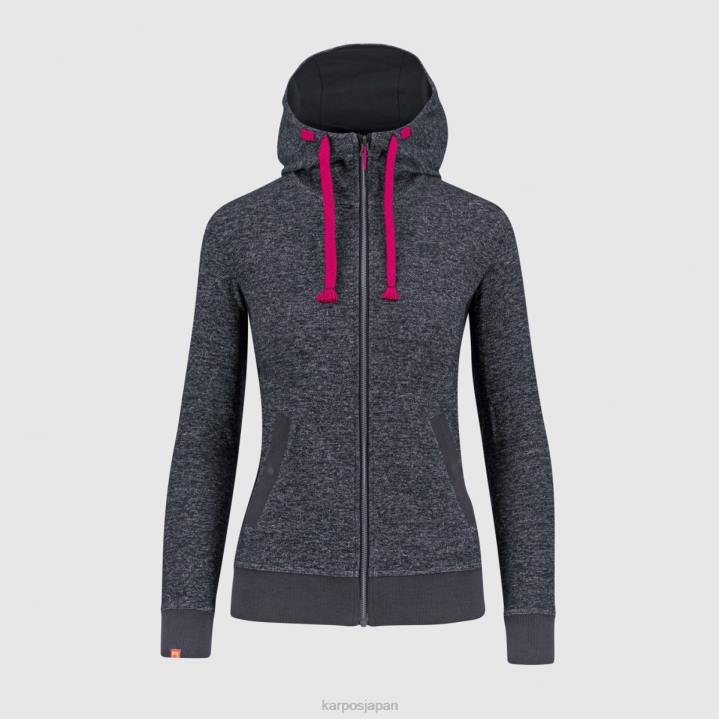 フリース| オンブルブルーメランジ Karpos 女性 totoga 麻Wフルジップパーカー F4DL1118