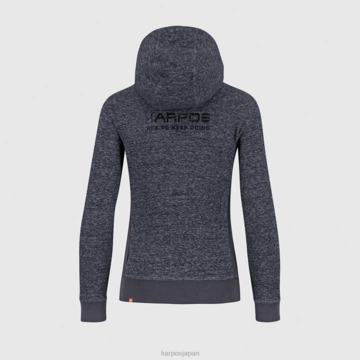 フリース| オンブルブルーメランジ Karpos 女性 totoga 麻Wフルジップパーカー F4DL1118