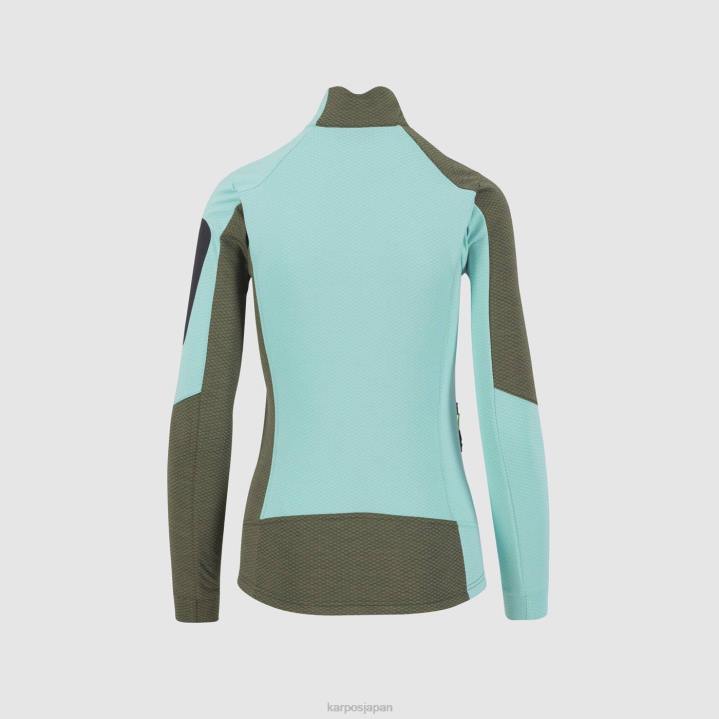 フリース| タイム/アクアスカイ Karpos 女性 チャーツ w フリース F4DL1125