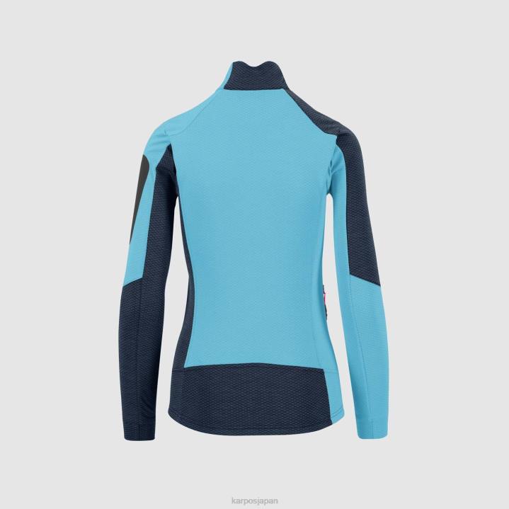 フリース| 真夜中/青い環礁 Karpos 女性 チャーツ w フリース F4DL1127