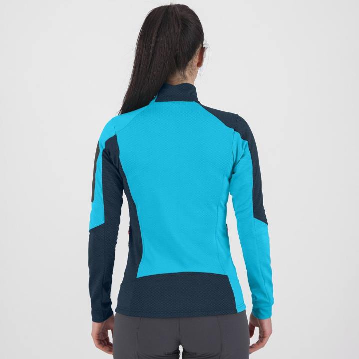 フリース| 真夜中/青い環礁 Karpos 女性 チャーツ w フリース F4DL1127