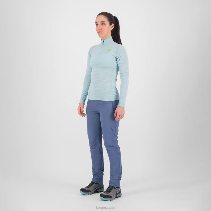フリース| 成層圏 Karpos 女性 クローダ ライト w ハーフジップ F4DL1216