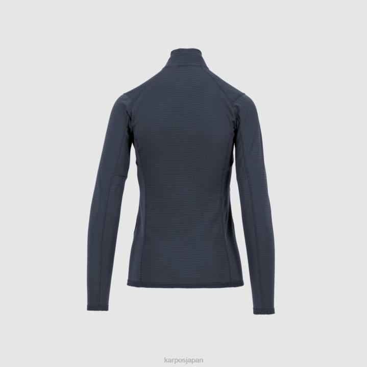フリース| 墨汁 Karpos 女性 クローダ ライト w ハーフジップ F4DL1217