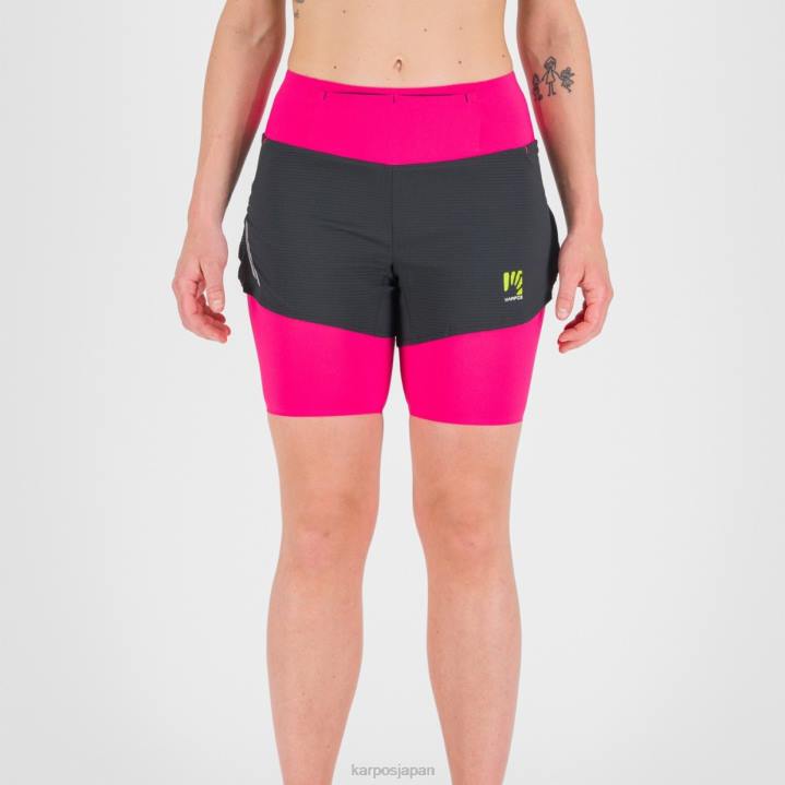 短い| キャバレー/ブラック Karpos 女性 センギアwショート F4DL1553