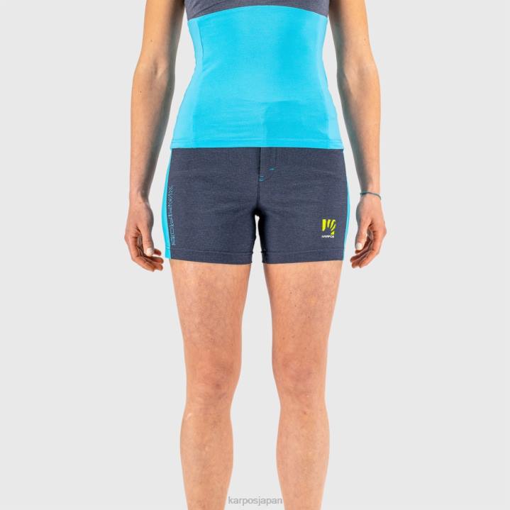 短い| モロッカンブルー/ブルーバード Karpos 女性 サンタクローチェwショート F4DL1604