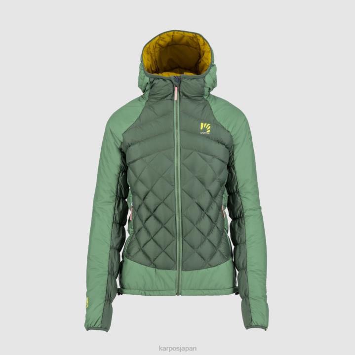ジャケット| ジャングルグリーン/フロスティS. Karpos 女性 ラステイ アクティブプラス Wジャケット F4DL986