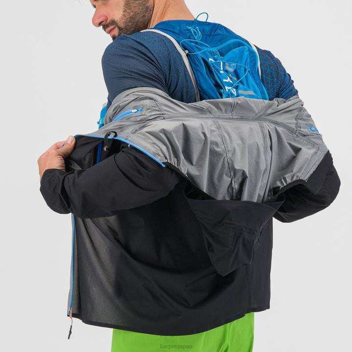 ジャケット| ブラック/インディゴ b. Karpos 男性 ラバレドレインジャケット F4DL64