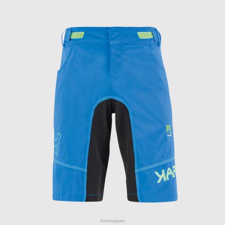 短い| インディゴb./ブラック/グリーンフルオ Karpos 男性 バリスティックエボショーツ F4DL675
