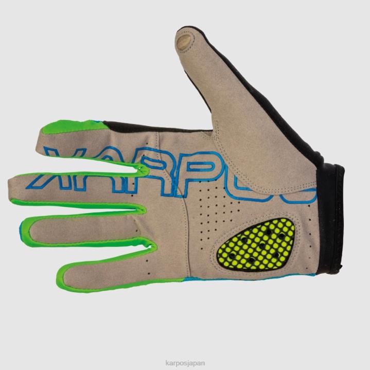 手袋| インディゴb./グリーンフルオ Karpos 女性 ラピッドグローブ F4DL895