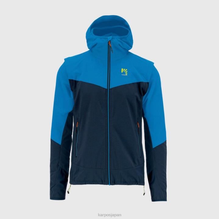 ジャケット| 宇宙/インディゴ b./タンジェリン Karpos 男性 リーデ コンバーチブルジャケット F4DL94