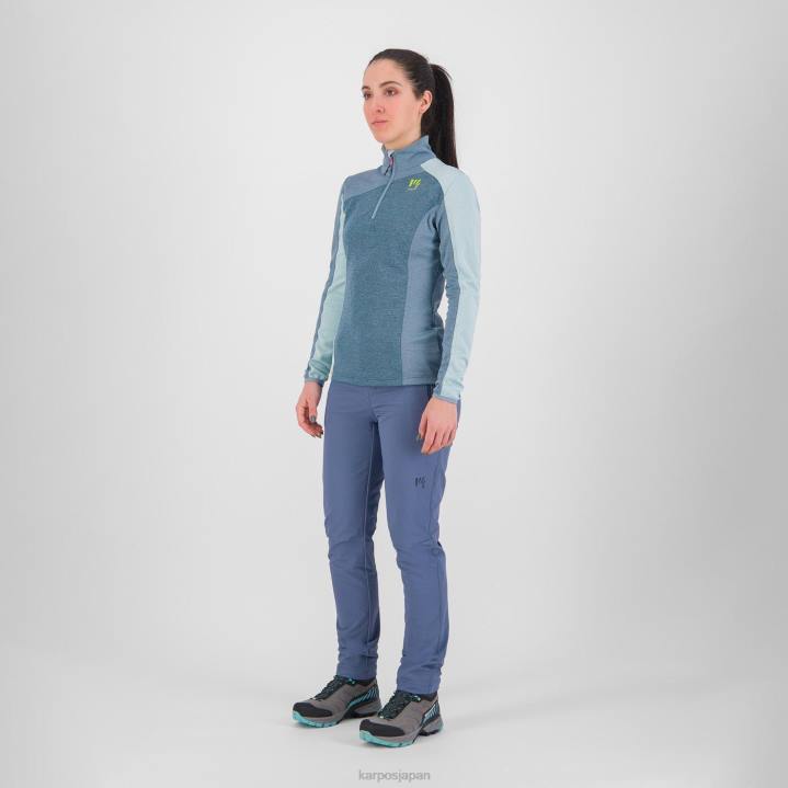 フリース| ベーリング海/山の泉/str Karpos 女性 フェデラ ハーフジップ フリース付き F4DL1203