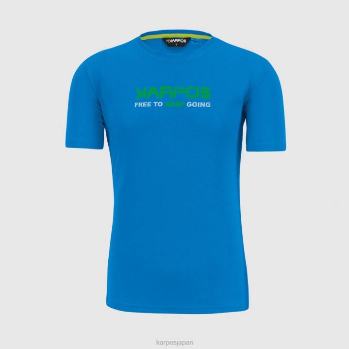 Tシャツ| インディゴホオジロプリント 1 Karpos 男性 ヴァルフェデリアTシャツ F4DL392