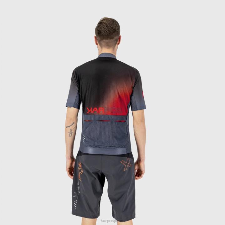 Tシャツ| プリント2 インディゴb./ブラック/グリーン Karpos 男性 ジャンプジャージ F4DL305