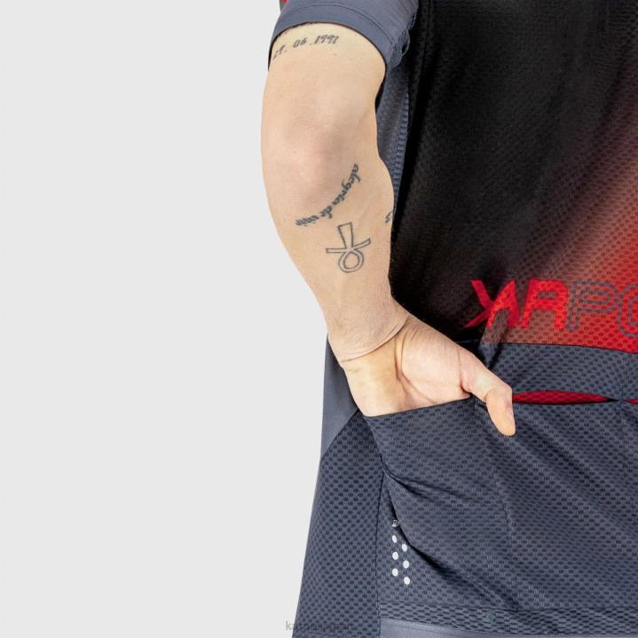 Tシャツ| プリント2 インディゴb./ブラック/グリーン Karpos 男性 ジャンプジャージ F4DL305