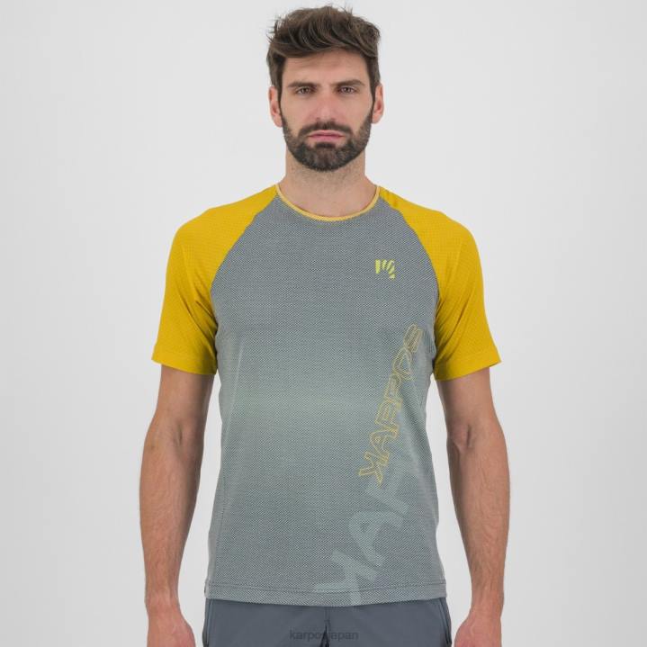 Tシャツ| ダークスレート/レモンカレー Karpos 男性 移動したEVOジャージ F4DL336