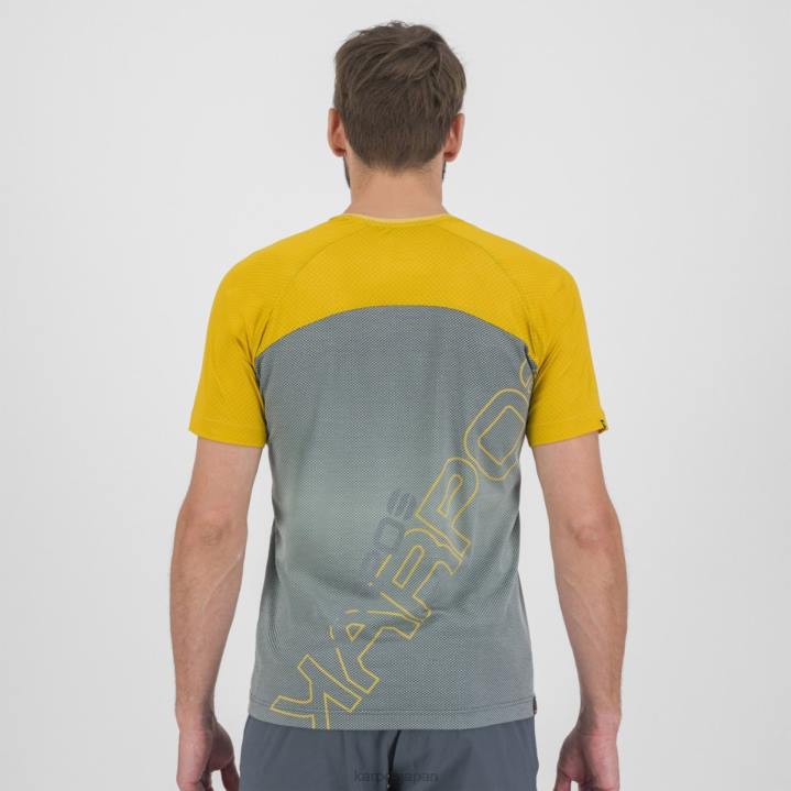 Tシャツ| ダークスレート/レモンカレー Karpos 男性 移動したEVOジャージ F4DL336