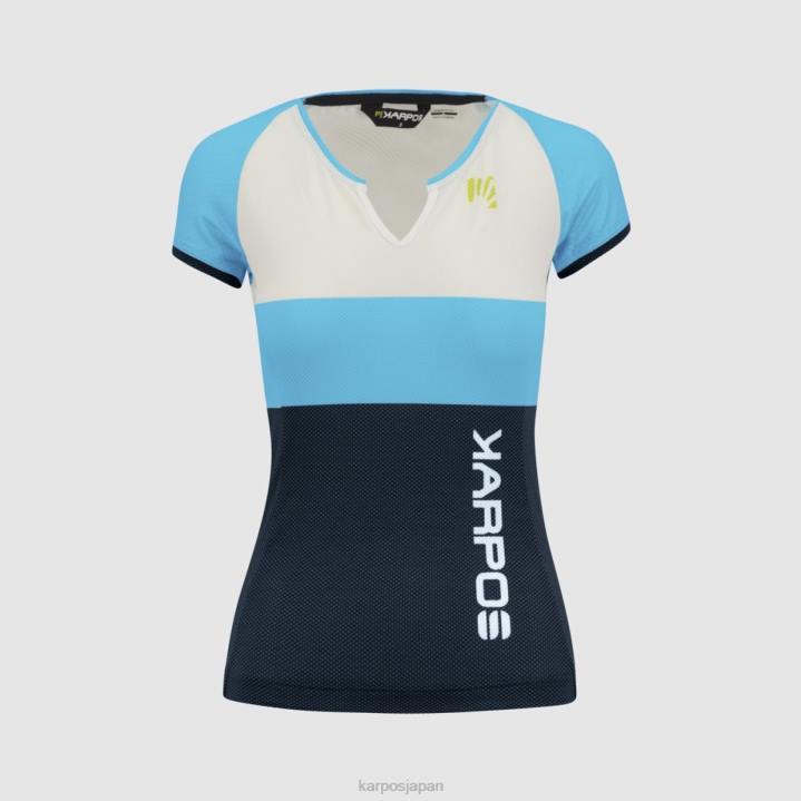 Tシャツ| ブルーアトール/ホワイト/スカイキャプテン Karpos 女性 移動したEVO Wジャージ F4DL1245