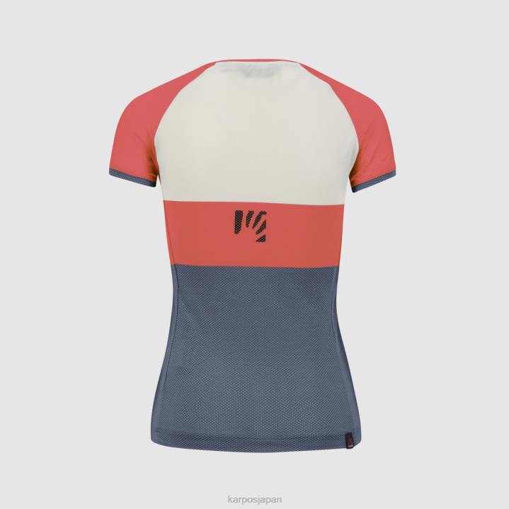 Tシャツ| ホットコーラル/クラウドダンサー/ヴィンテージ Karpos 女性 移動したEVO Wジャージ F4DL1246