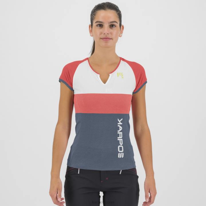 Tシャツ| ホットコーラル/クラウドダンサー/ヴィンテージ Karpos 女性 移動したEVO Wジャージ F4DL1246