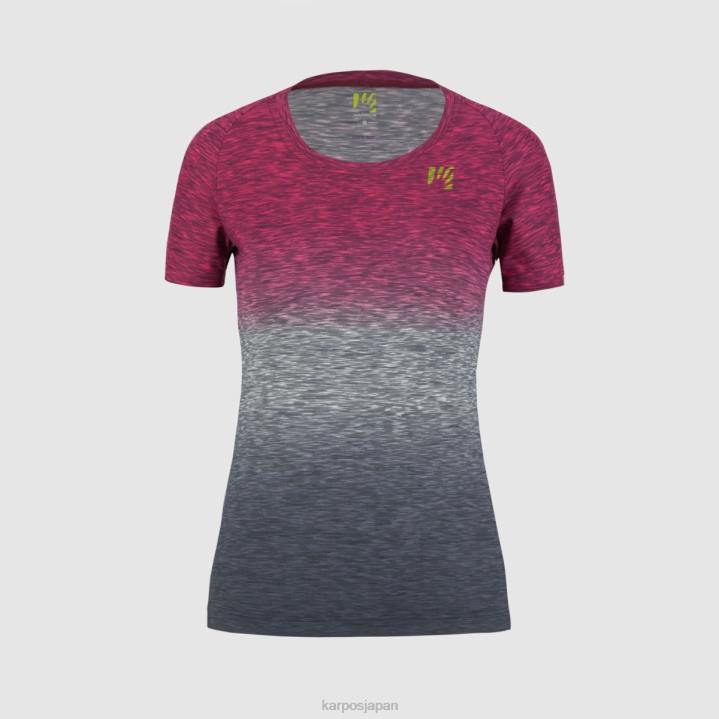 Tシャツ| ホットコーラル/ヴィンテージインディゴ Karpos 女性 プラート広場 ジャージ付き F4DL1266