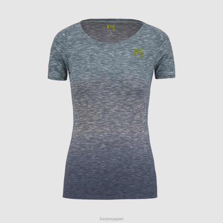 Tシャツ| ヴィンテージインディゴ/アクアマリン Karpos 女性 プラート広場 ジャージ付き F4DL1270