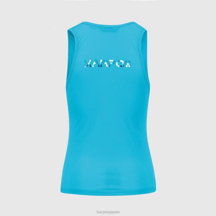 Tシャツ| ブルーアトール/ホワイト/モロッカンブルー Karpos 女性 ロマ ウィ トップ F4DL1381