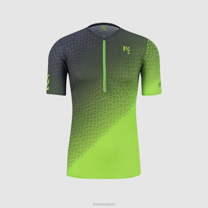 Tシャツ| ジャスミングリーン/オンブルブルー Karpos 男性 ラバレドウルトラテックジャージ F4DL323