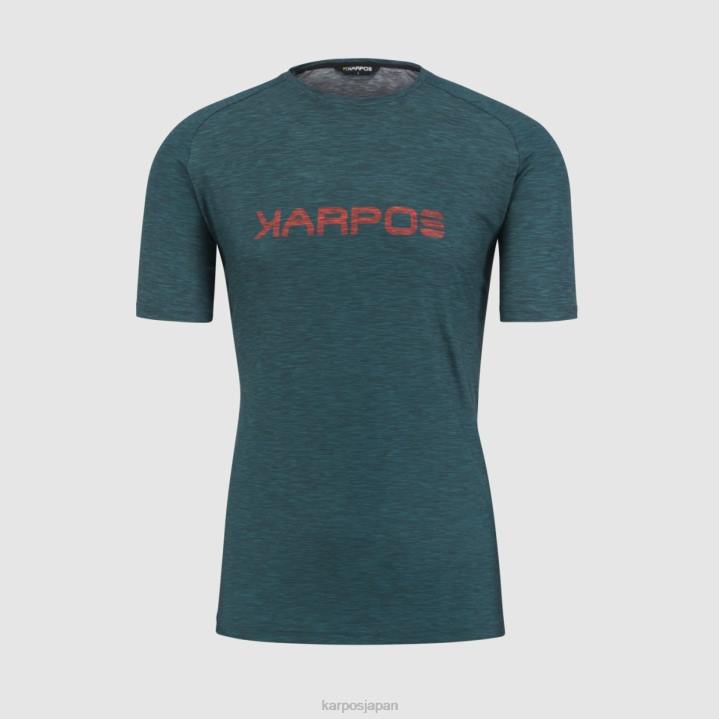 Tシャツ| ダークシー/バルサム/パプリカ Karpos 男性 プラート広場ジャージ F4DL356