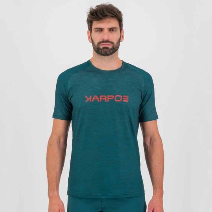 Tシャツ| ダークシー/バルサム/パプリカ Karpos 男性 プラート広場ジャージ F4DL356