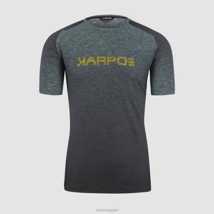 Tシャツ| ブラック/ノースアトランティック/レモンカー Karpos 男性 プラート広場ジャージ F4DL358