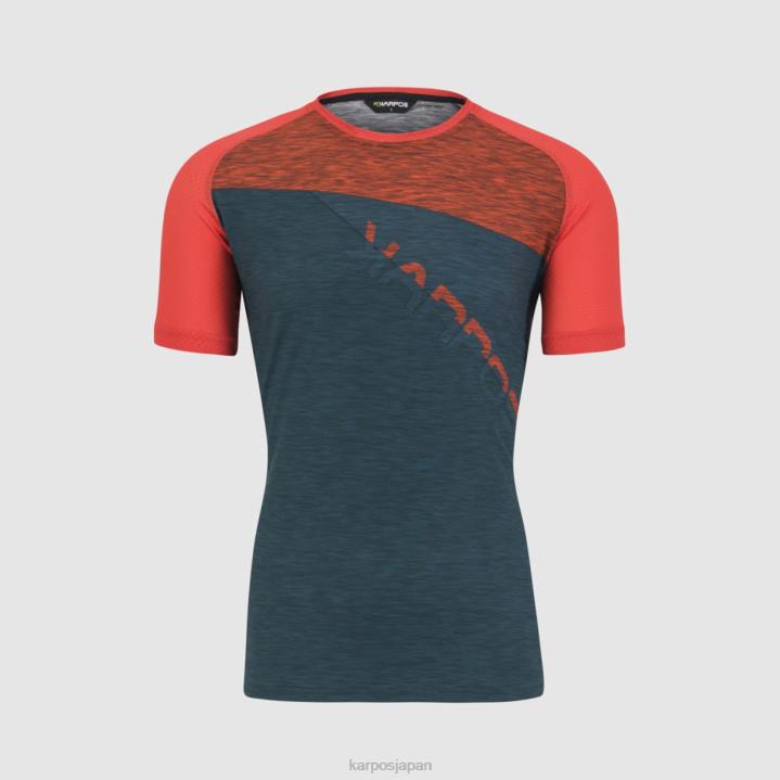 Tシャツ| ダークシー/パプリカ/バルサム Karpos 男性 クロダロッサジャージ F4DL359
