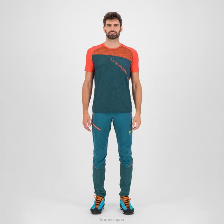 Tシャツ| ダークシー/パプリカ/バルサム Karpos 男性 クロダロッサジャージ F4DL359